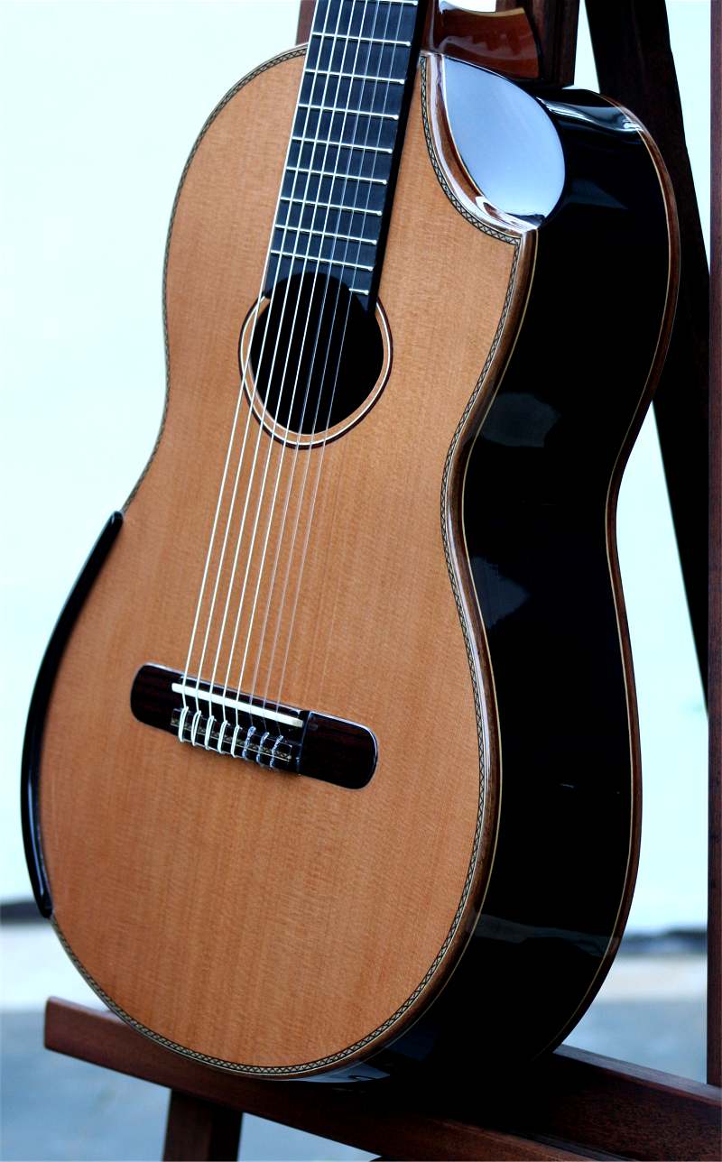 94 years air dried Brazilian rosewood B&S, LATTICE braced Alpine Spruce top, DOBLE TAPA Contreras style