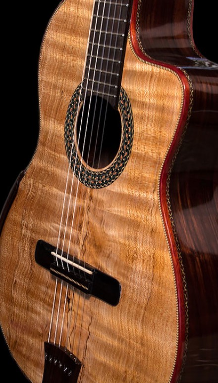 Mangore Bellucci Guitars  Indonesian  Rosewood  B S Curly 