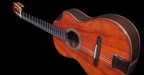 New Bellucci Concert Guitar: Indonesian Rosewood B&S Figured Redwood Top Sunset Guitar