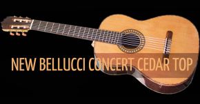 NEW Bellucci Cedar Top Concert Guitar Stunning !