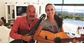 Renato Bellucci with Gyana Michelagnoli meet for the Intensive Guitar course in San Bernardino 